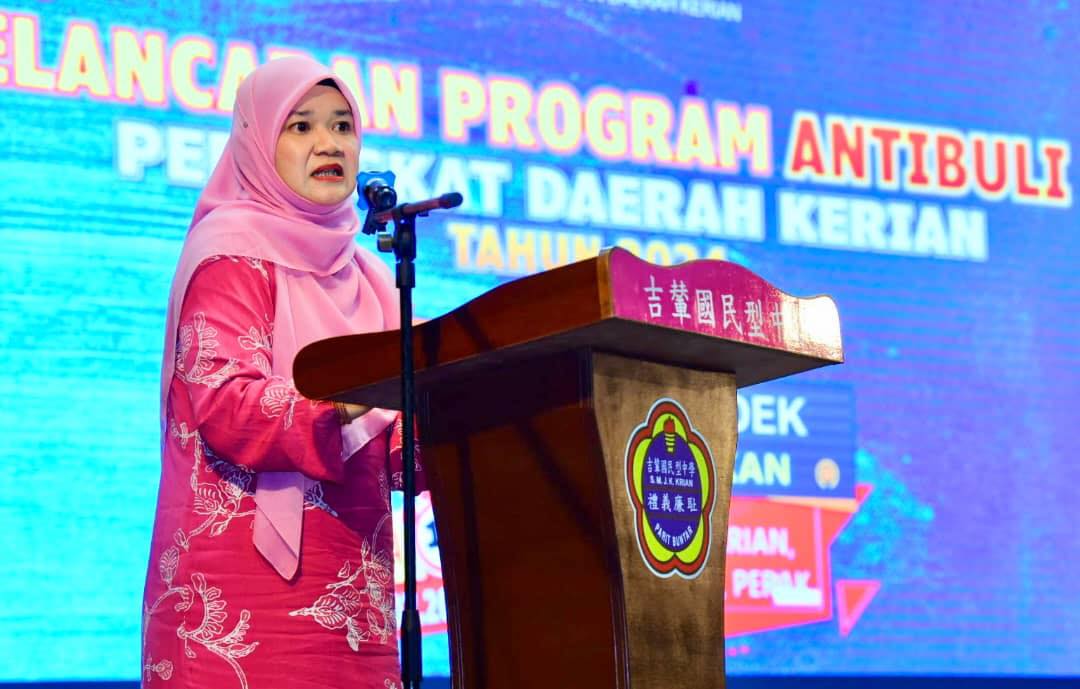 Majlis Pelancaran Program Anti Buli Peringkat Daerah Kerian Tahun 2024 di SMJK Krian, Parit Buntar, Perak.