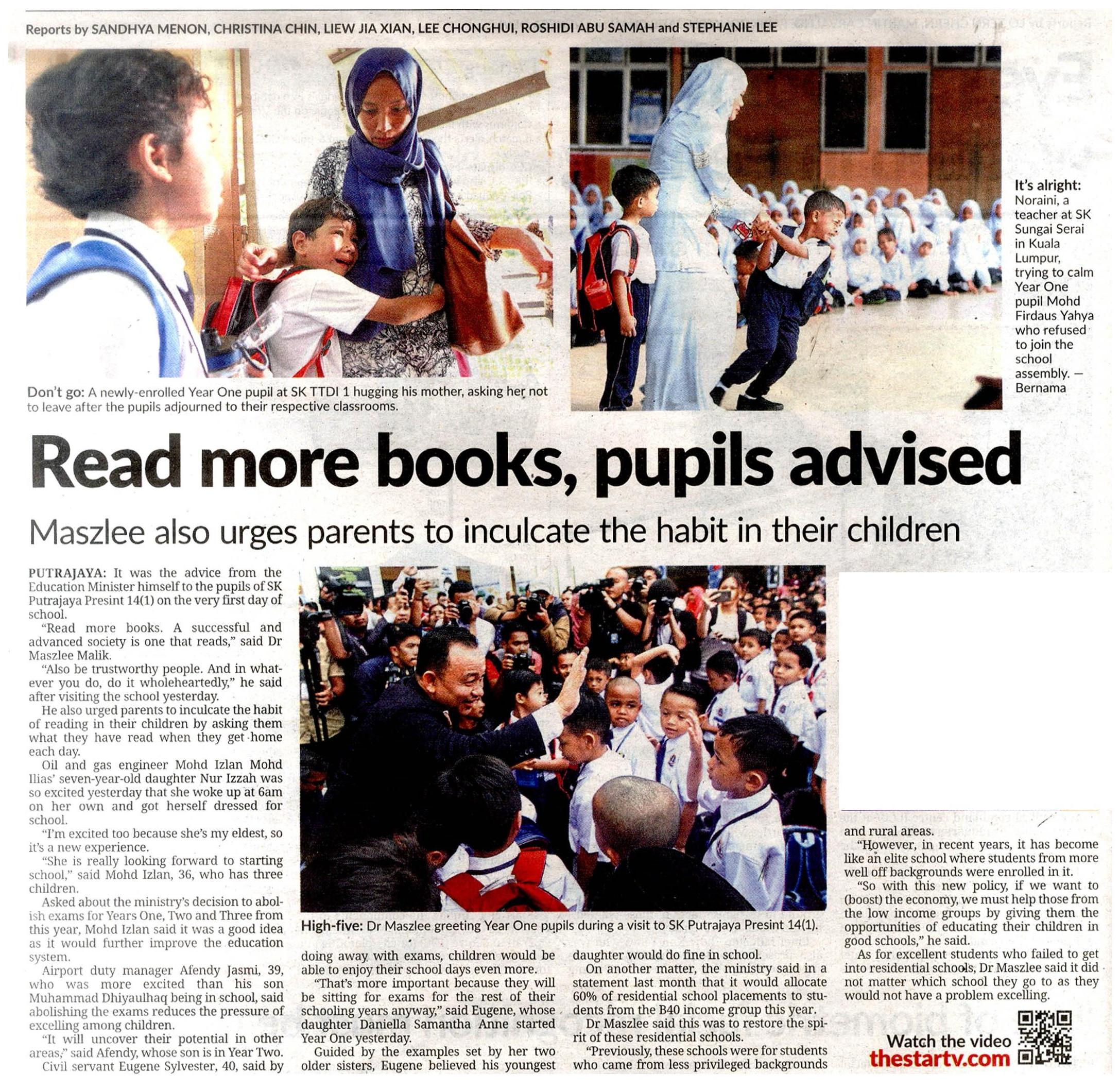Read more books pupils adviced
