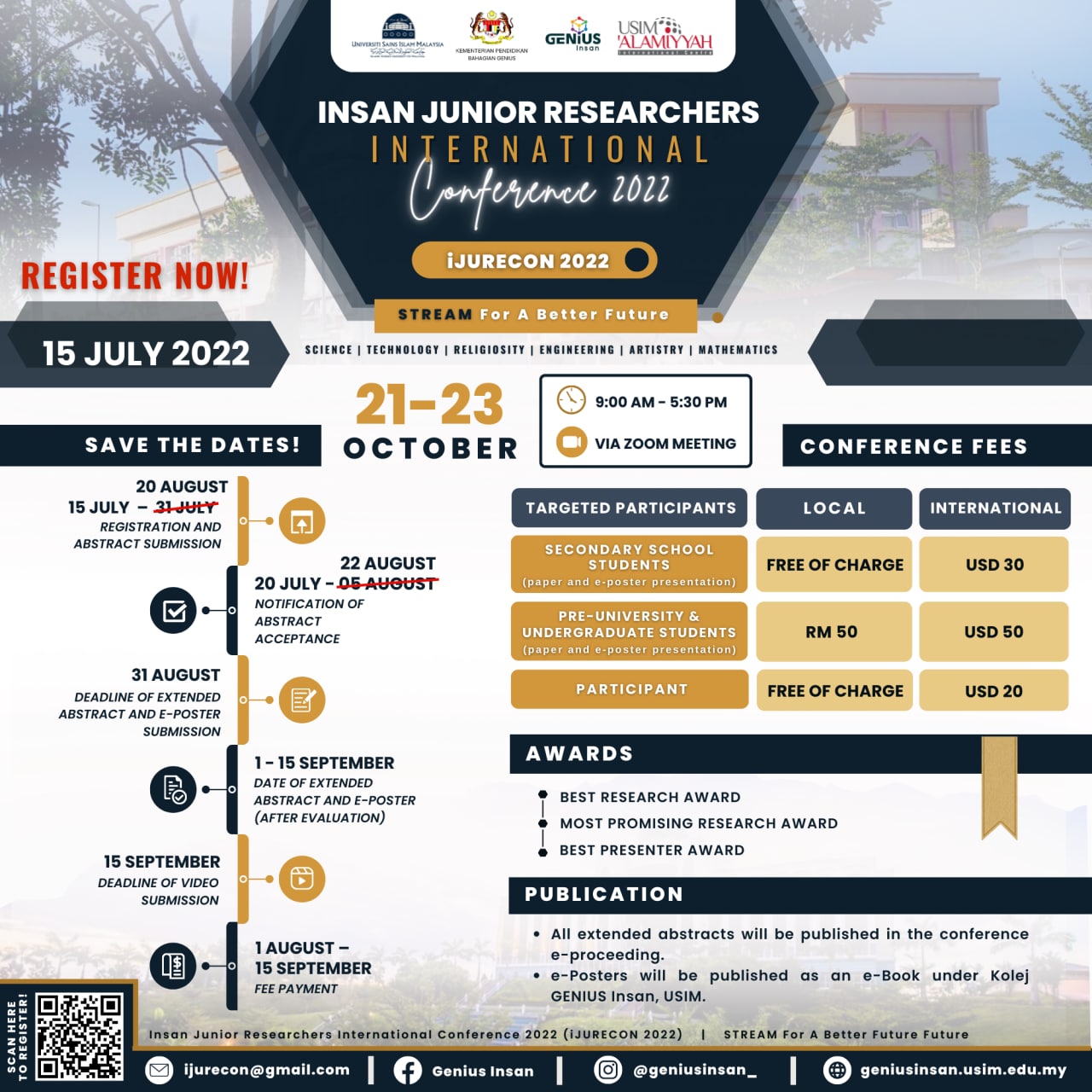 Program Insan Junior International Researchers Conference iJURECON 2022